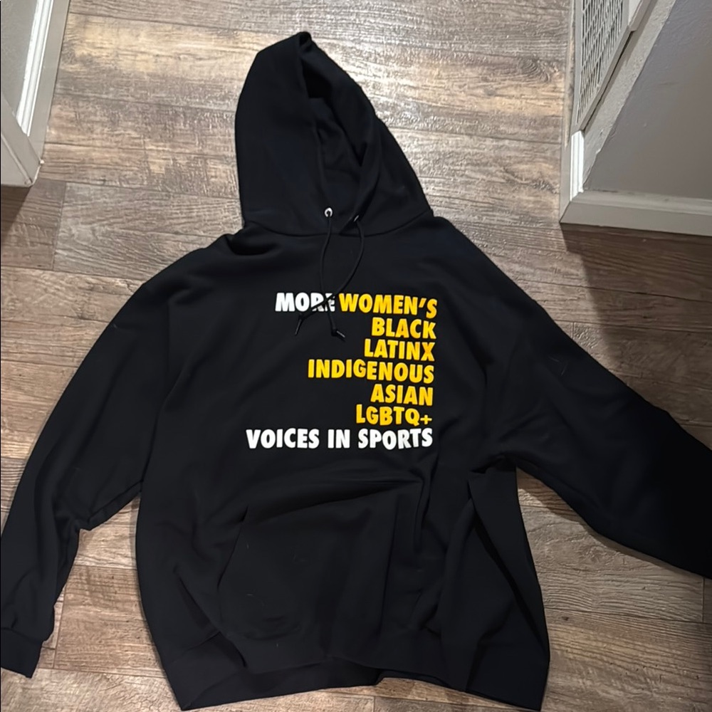 Champion More Voices in Sports Black Hoodie 3XL